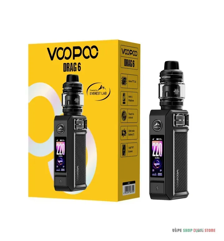 Voopoo Drag 6 kit 220w none build battery - Image 4