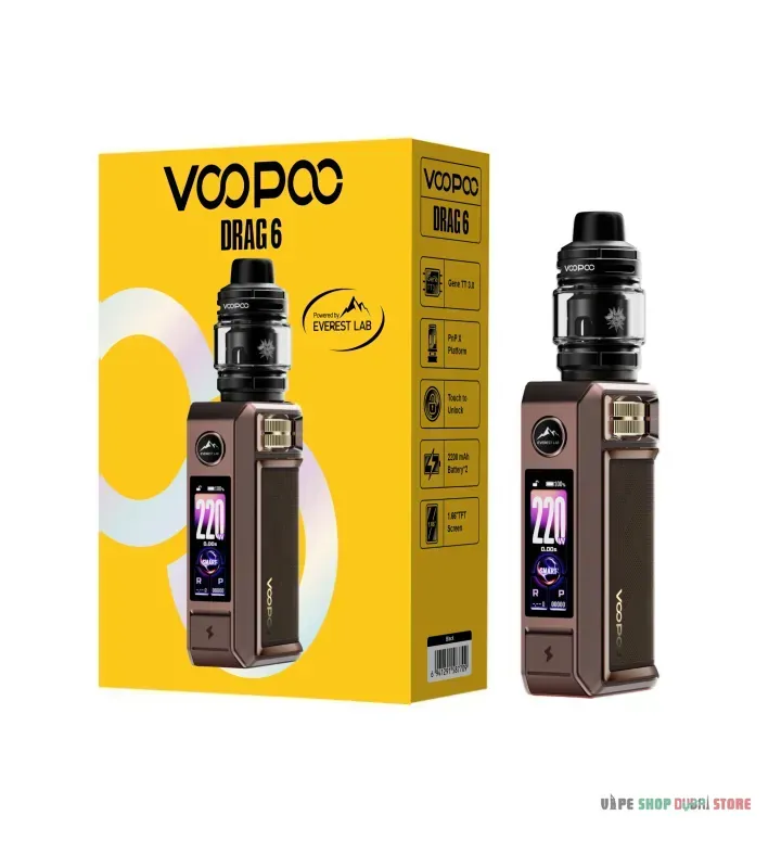Voopoo Drag 6 kit 220w none build battery - Image 8