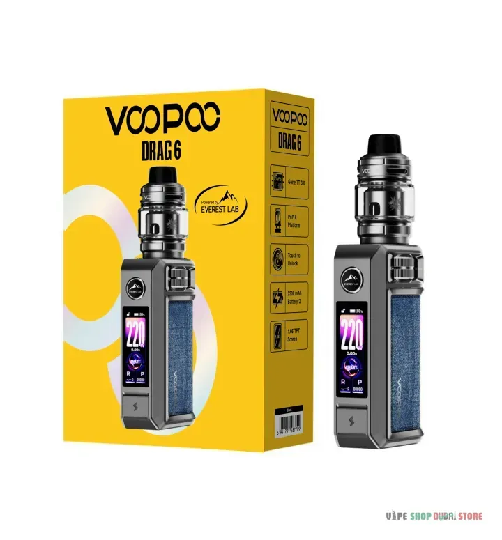 Voopoo Drag 6 kit 220w none build battery - Image 6