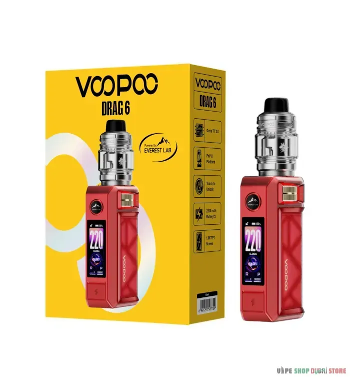 Voopoo Drag 6 kit 220w none build battery - Image 2