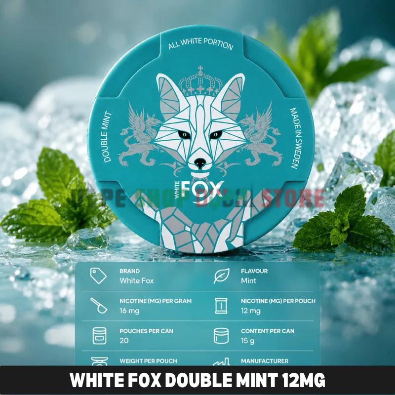 White Fox Double Mint 12mg