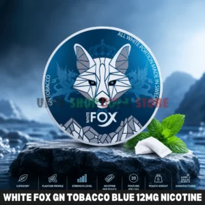 White Fox GN Tobacco Blue 12mg Nicotine Pouches